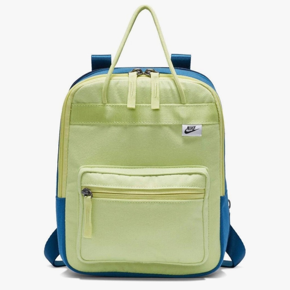 Nike Vibrant Green and Teal Tanjun Mini Backpack